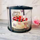 Large Round Clear Cake Box 12" x 10" - variant_product_type