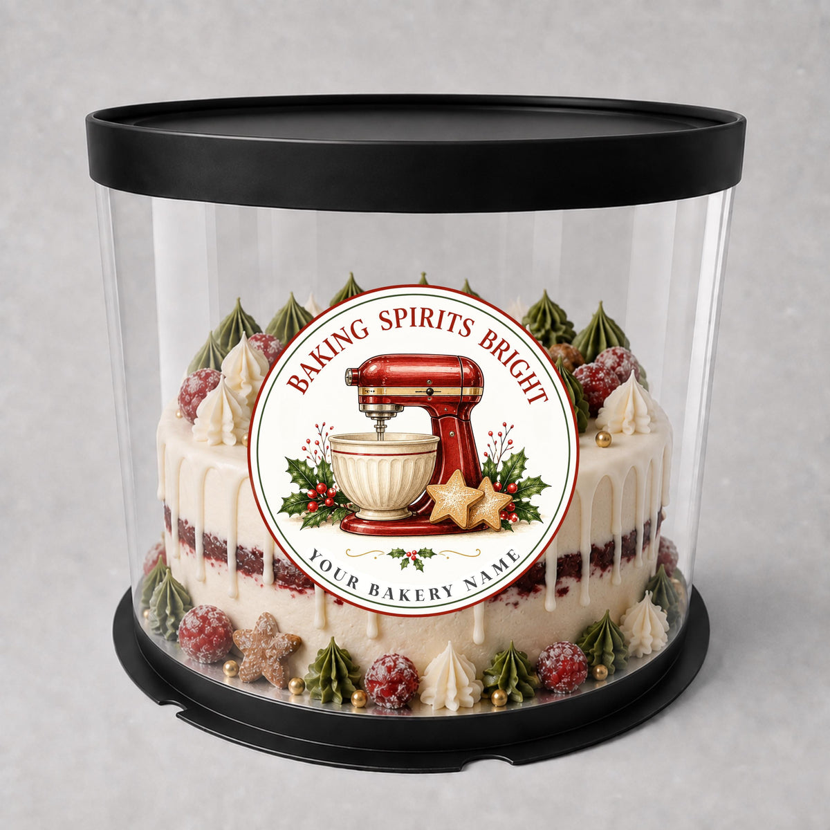 Personalized Christmas Baking Stickers, From the Kitchen of Labels, Holiday Baked Goods Packaging Labels, Custom Bakery Stickers