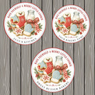 Personalized Christmas Baking Stickers, From the Kitchen of Labels, Holiday Baked Goods Packaging Labels, Custom Bakery Stickers