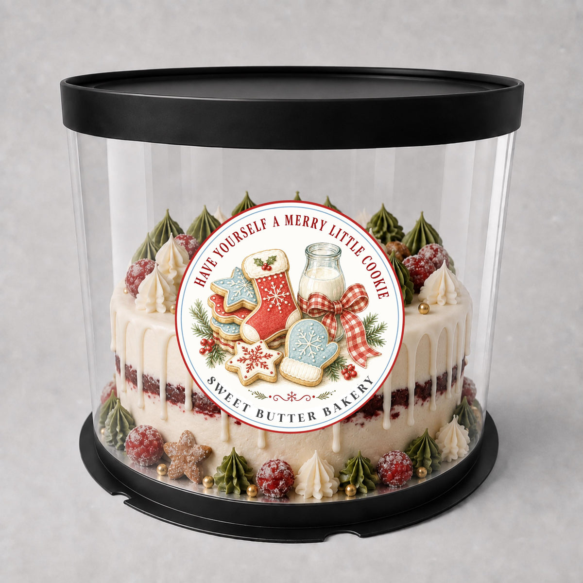 Personalized Christmas Baking Stickers, From the Kitchen of Labels, Holiday Baked Goods Packaging Labels, Custom Bakery Stickers