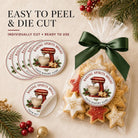 Personalized Christmas Baking Stickers, From the Kitchen of Labels, Holiday Baked Goods Packaging Labels, Custom Bakery Stickers