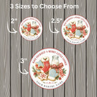 Personalized Christmas Baking Stickers, From the Kitchen of Labels, Holiday Baked Goods Packaging Labels, Custom Bakery Stickers
