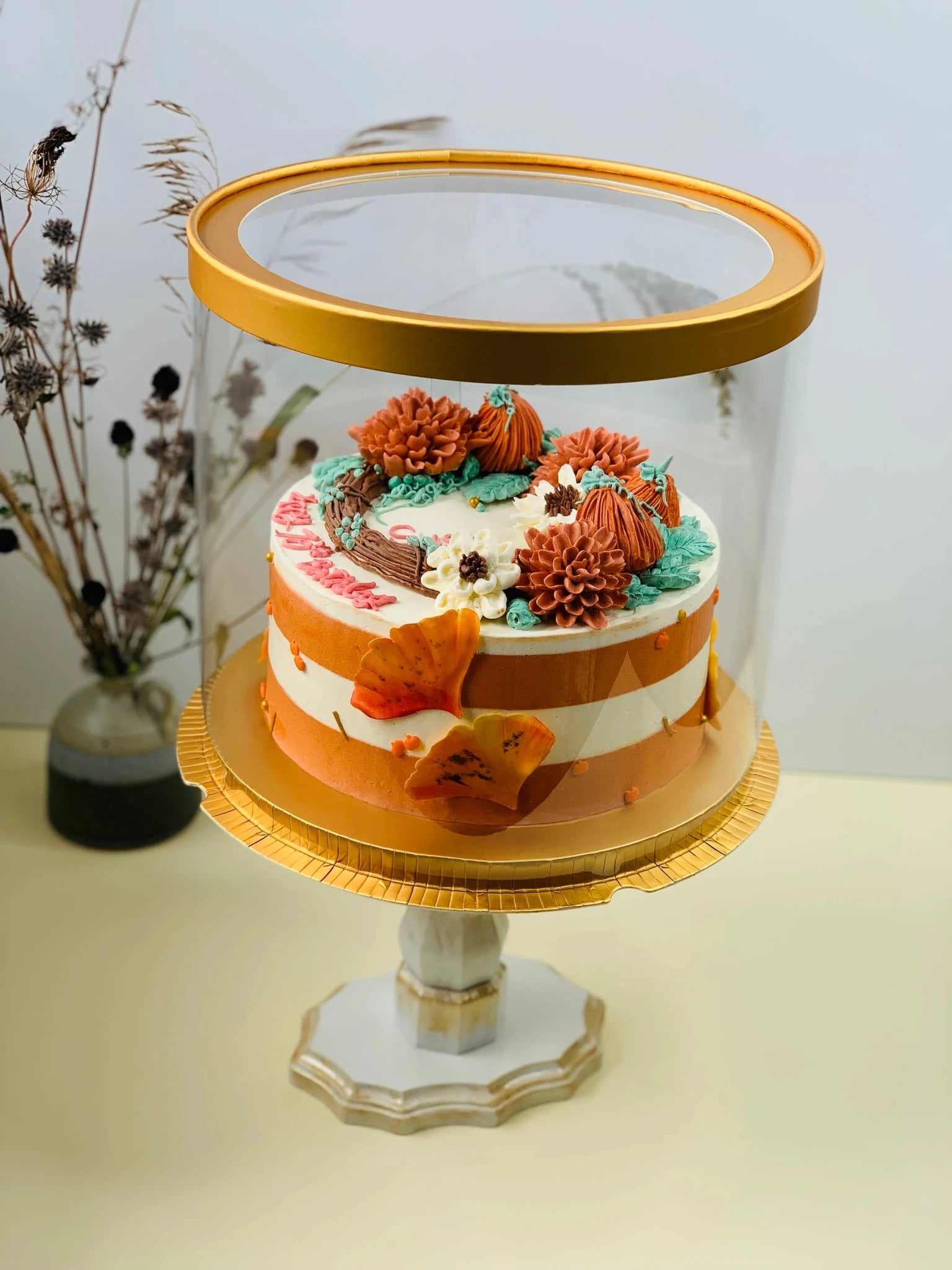 Large Round Clear Cake Boxes - 11.75" D x 10" H -  Round cake box