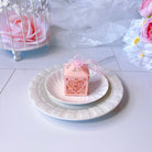 Love Heart Lace Ribbon Wedding Favor Boxes 50 Pcs - loveheartP Gift Boxes & Tins