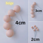 beige color Mini ball cake topper