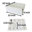 Mini Cake and Cupcakes Bento Boxes With Clear Lid and 8 Cupcake Holes - Sweet Degrees Kitchen