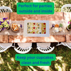 Mini Cupcake Boxes with 12 Holes Inserts - Cupcake Cone Box - 12minisSweet Degrees Kitchen