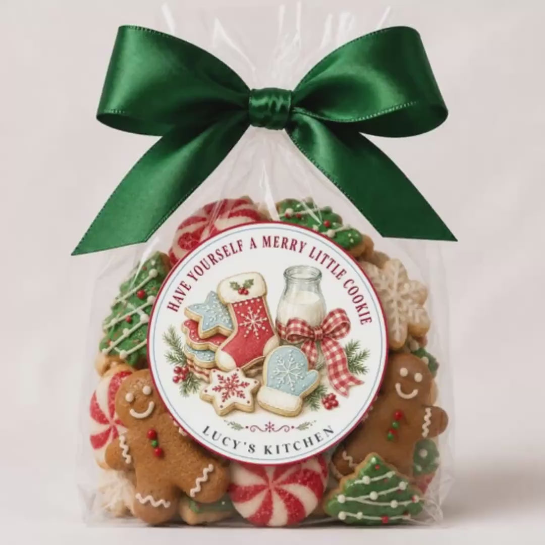 Baking Stickers, Personalized Christmas Kitchen Labels, Holiday Cookie Packaging Seals, Custom Baked With Love Designs