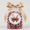 Personalized Labels for Christmas Cookie Boxes, Red Green Holiday Bakery Packaging, Round Stickers, Homemade With Love Gift