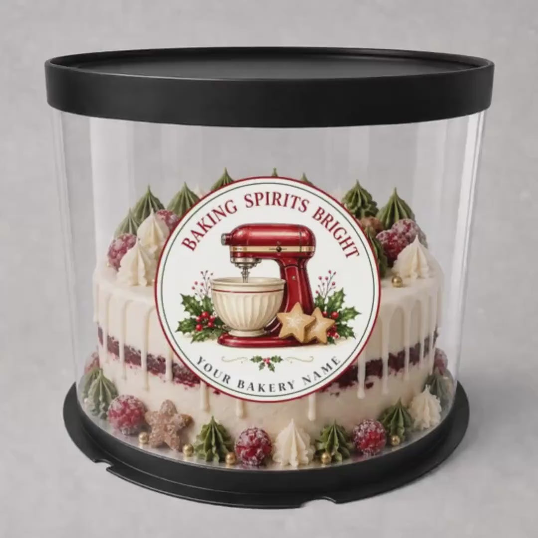 Personalized Christmas Baking Stickers, From the Kitchen of Labels, Holiday Baked Goods Packaging Labels, Custom Bakery Stickers