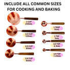 ROSE Gold Stainless Steel Measuring Cups and Spoons Set 8 Pcs - Sweet Degrees Kitchen