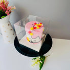 Small Clear Cake Desserts Boxes with Handle - Mini Cake Box 6" x 6" x 6" - S666 Square Cake box