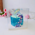 Square Clear Cake Box 8.5"L x 8.5"W x 9" H - square8x9 Square Cake box