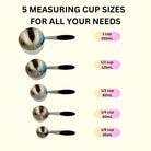 Stainless Steel Measuring Cups Magnetic Measuring Spoons Set 14 Pcs - Sweet Degrees Kitchen