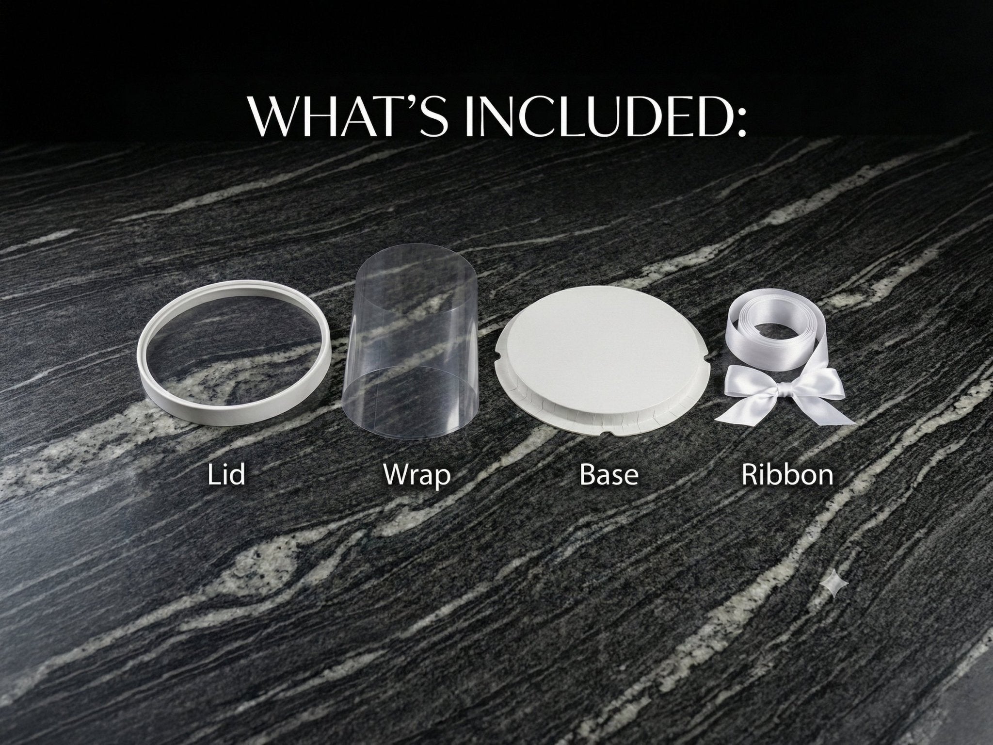 Tall Clear Cake Box 8.5" D x 11.75" H - Transparent Cake Boxes with Window - RB851175 Round cake box