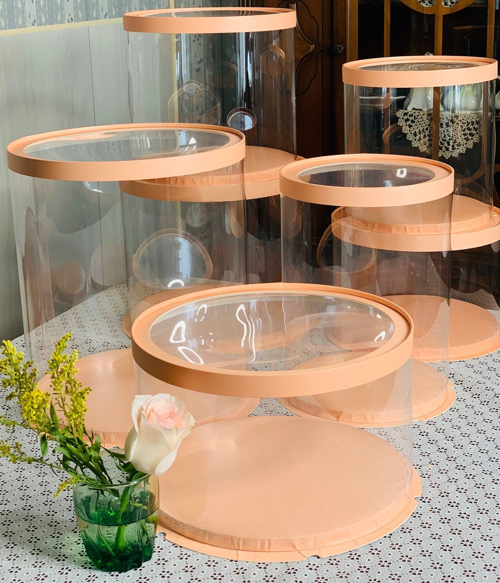 Tall Clear Cake Box 8.5" x 11.75" Round - variant_product_type