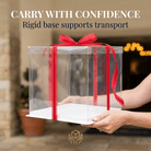 Tall Clear Square Cake Box 13 x 13 x 14 for Tiered Cakes - variant_product_type