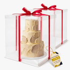 Tall Clear Square Cake Box 13 x 13 x 14 for Tiered Cakes - variant_product_type