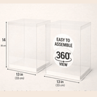 Tall Clear Square Cake Box 13 x 13 x 14 for Tiered Cakes - variant_product_type