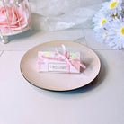 Triangle Wedding Favor Boxes with Ribbon 50 Pcs - Pink Feather Gift Boxes & Tins