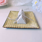 Triangle Wedding Favor Boxes with Ribbon 50 Pcs - Pink Feather Gift Boxes & Tins
