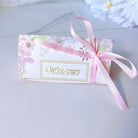 Triangle Wedding Favor Boxes with Ribbon 50 Pcs - Flowers Gift Boxes & Tins