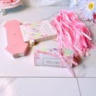 Triangle Wedding Favor Boxes with Ribbon 50 Pcs - Pink Feather Gift Boxes & Tins
