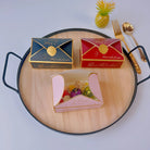 Vintage Wax Seal Envelope Wedding Favor Boxes - 50 Pack Gold Accent Party Favor Boxes for Bridal Shower & Events