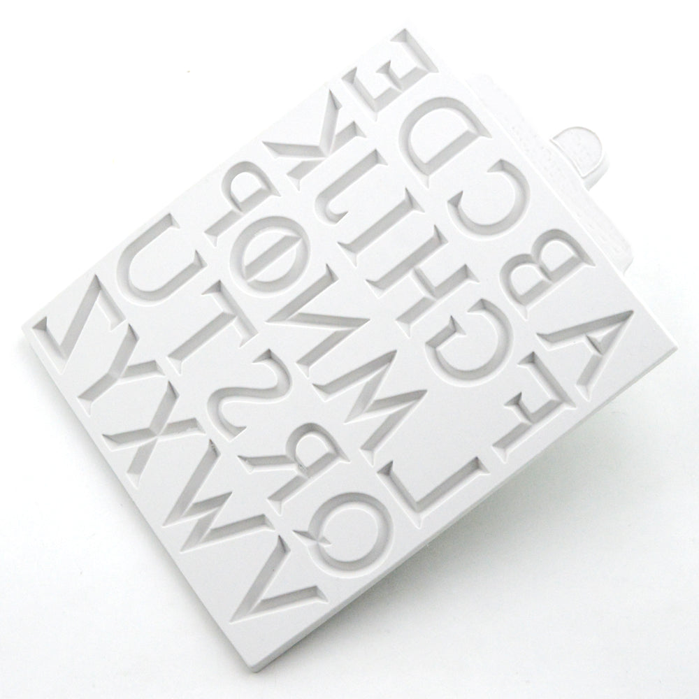 3D Uppercase Alphabet Letters fondant silicone mold