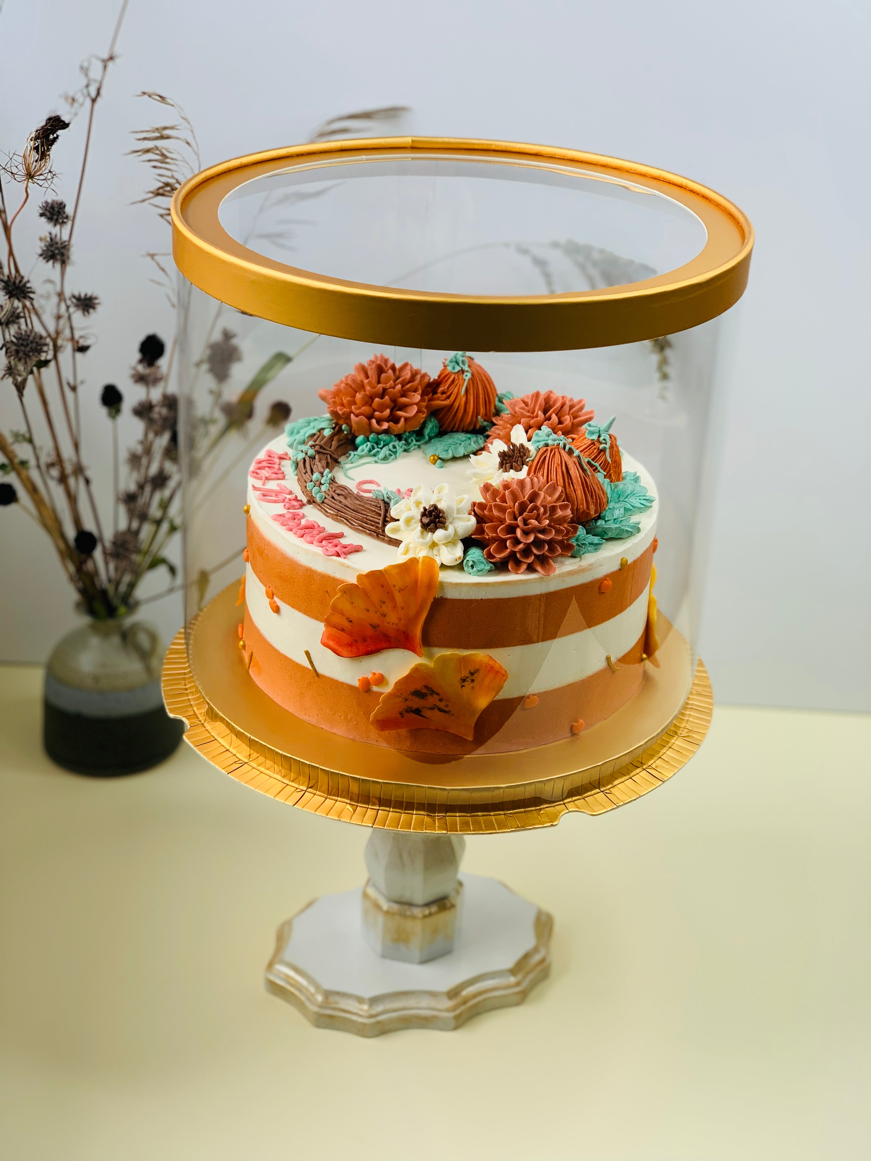 Large Round Clear Cake Box - 11.75" D x 10" H