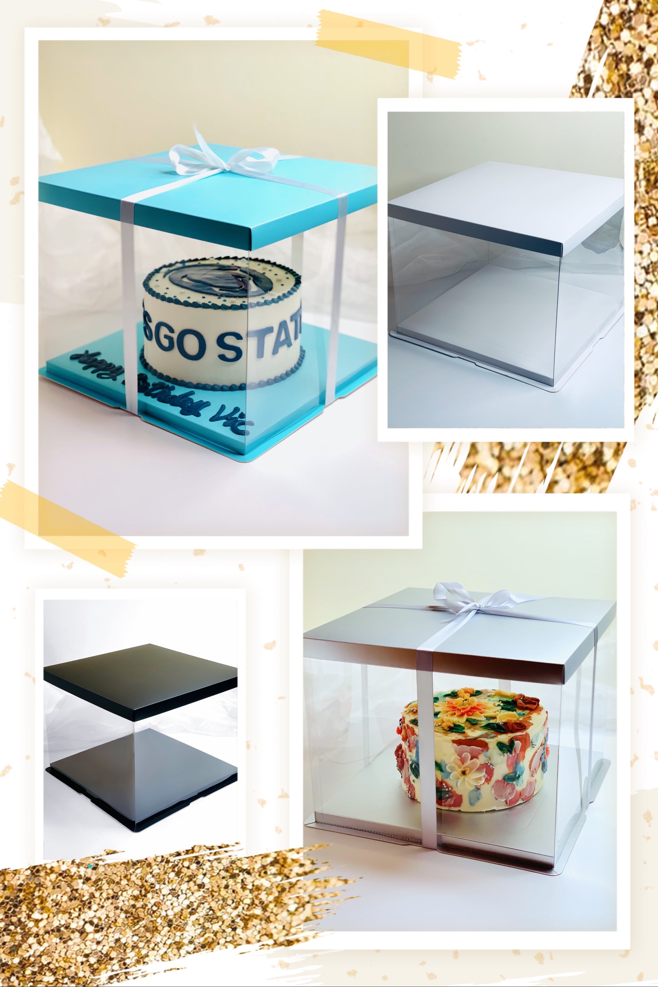 Large Clear Cake Boxes