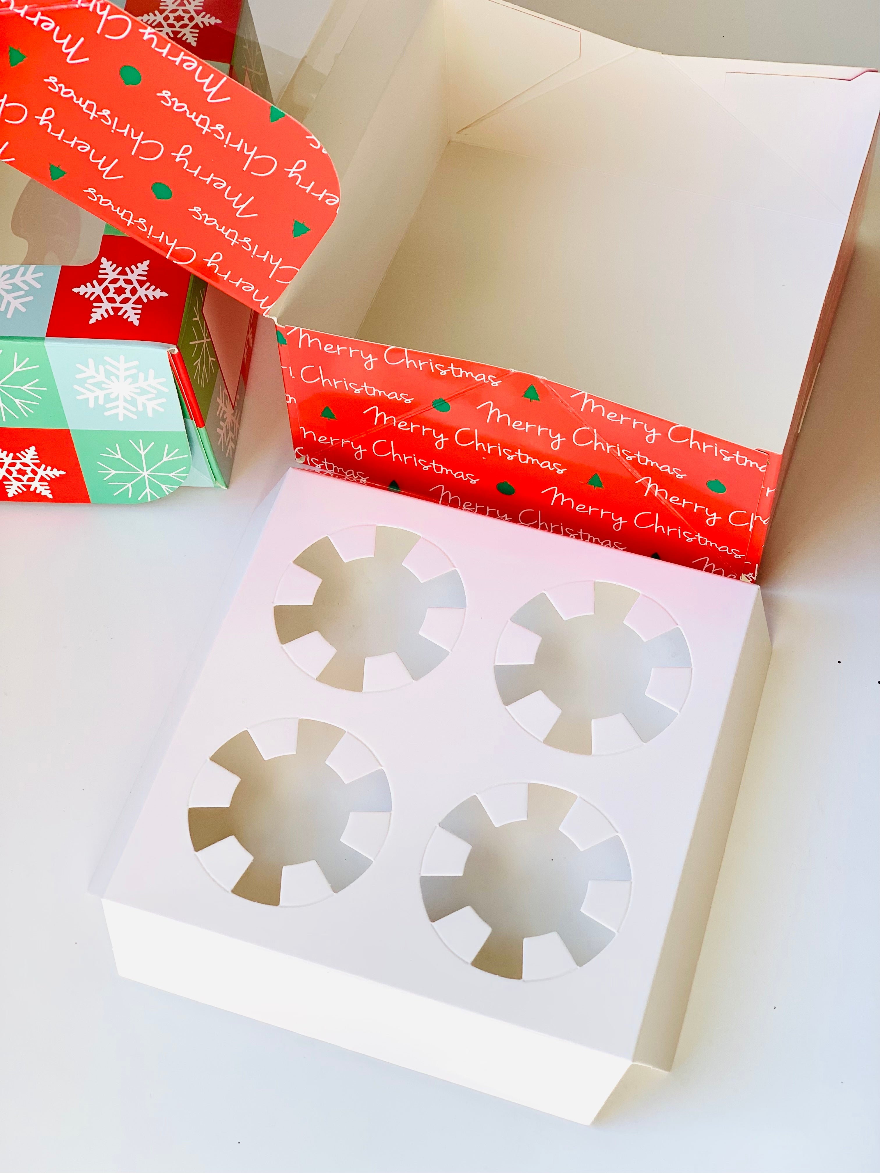 Christmas Cookie Boxes and Cupcake boxes