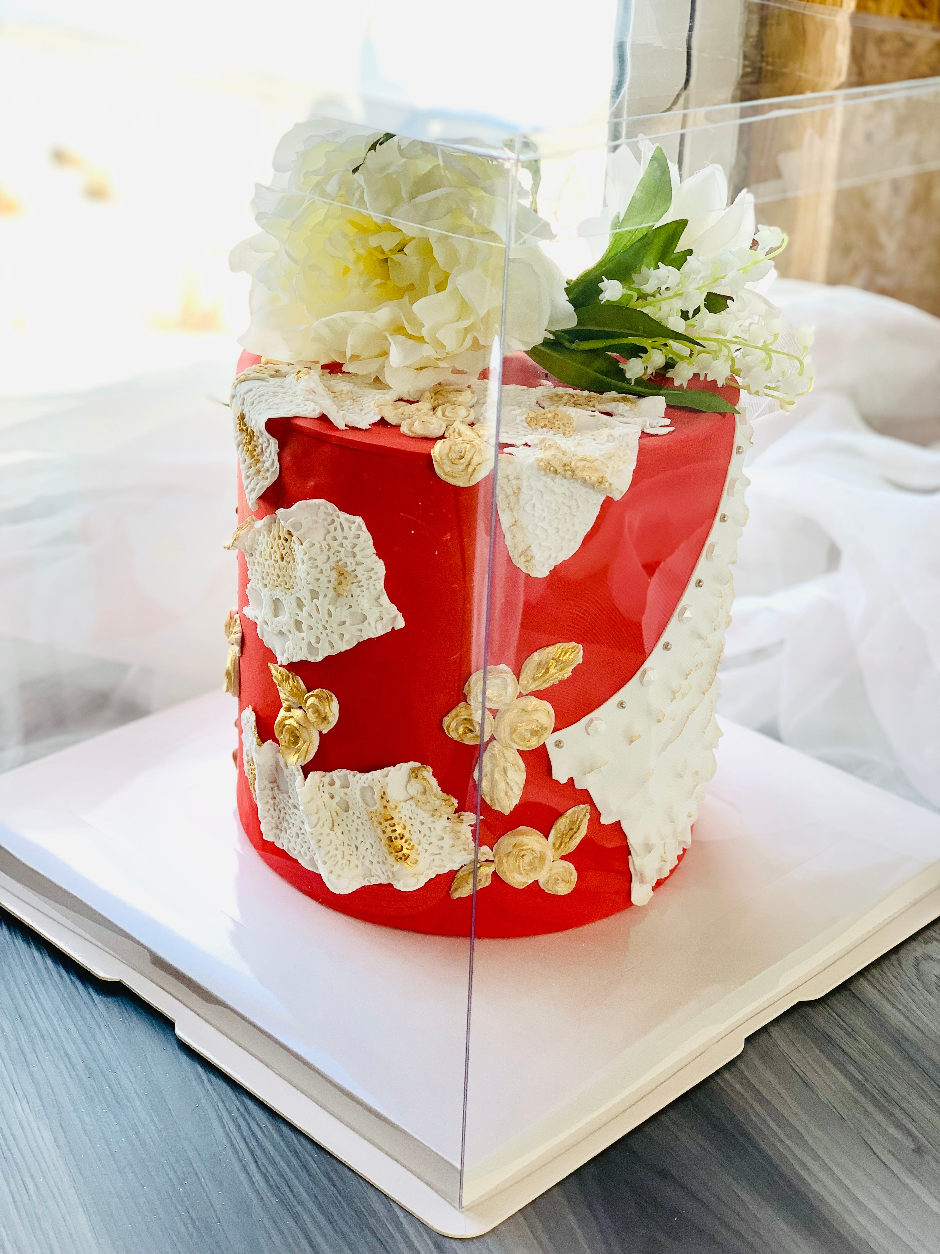 Large Tall Clear Cake Box