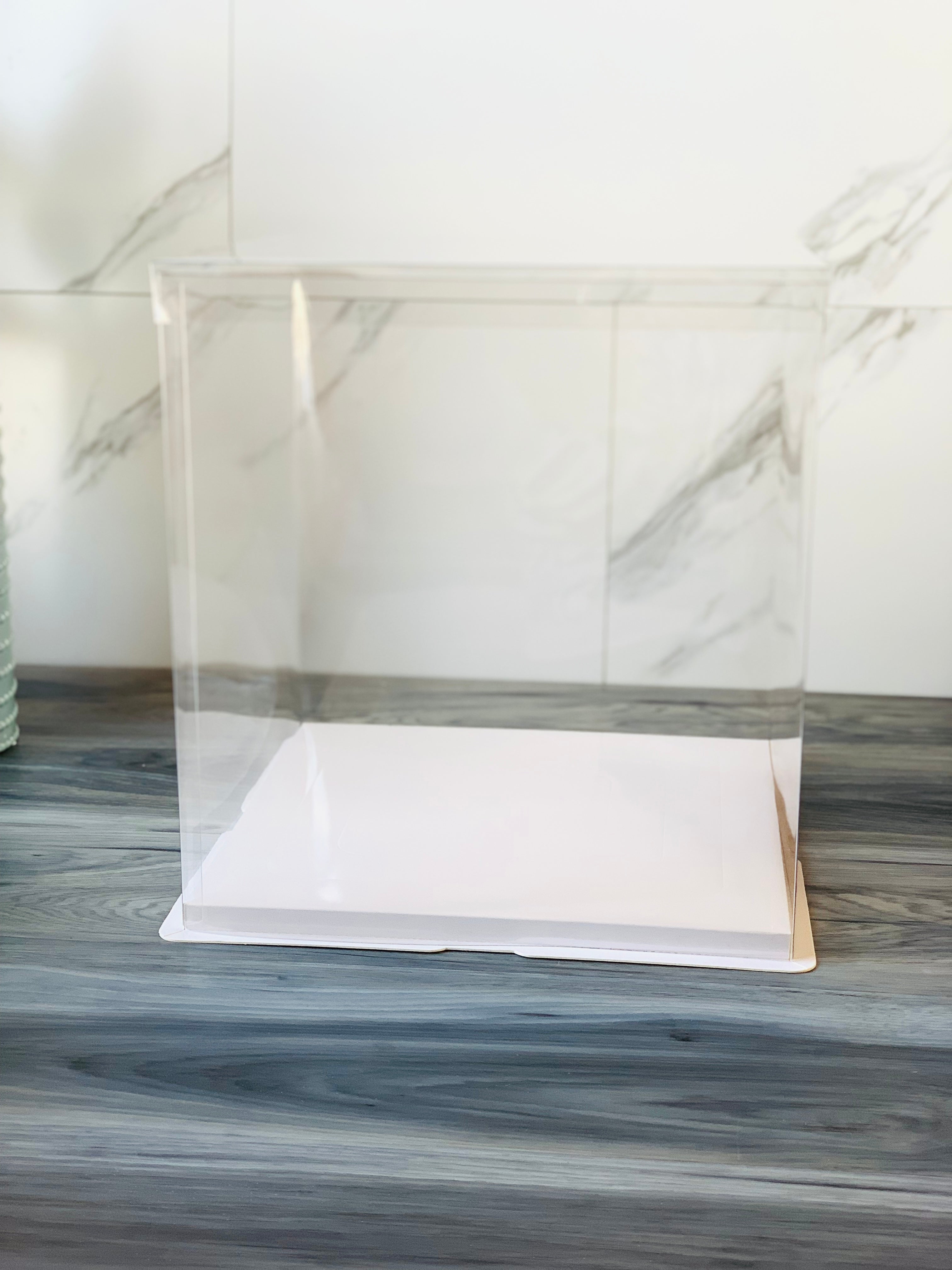 Large Tall Clear Cake Box