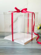 Large Tall Clear Cake Box