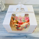 White Square Cake Box with Window