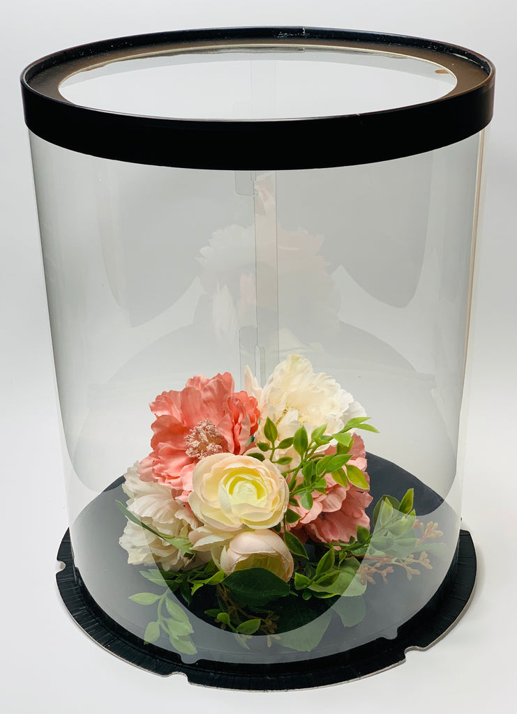 11.75"D x 17.5"H Extra Tall and Large Round Clear Cake Box