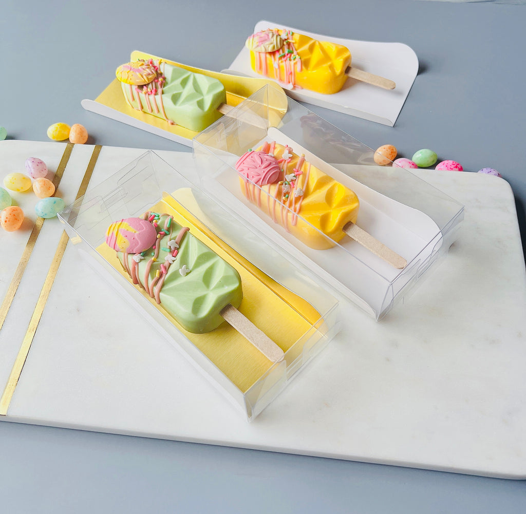Cakesicle Popsicle Clear Boxes