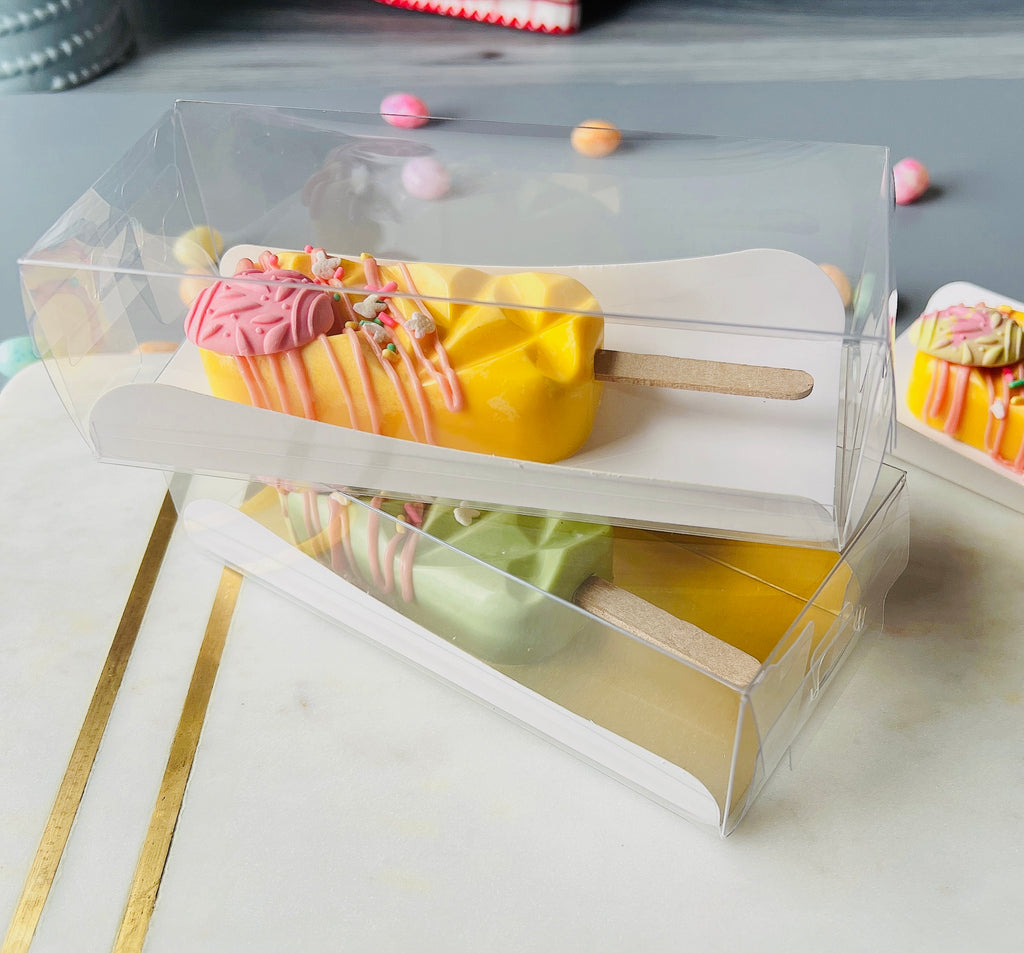 Shop Cakesicle Boxes: Single Cakesicle Boxes, Clear Boxes and Sets