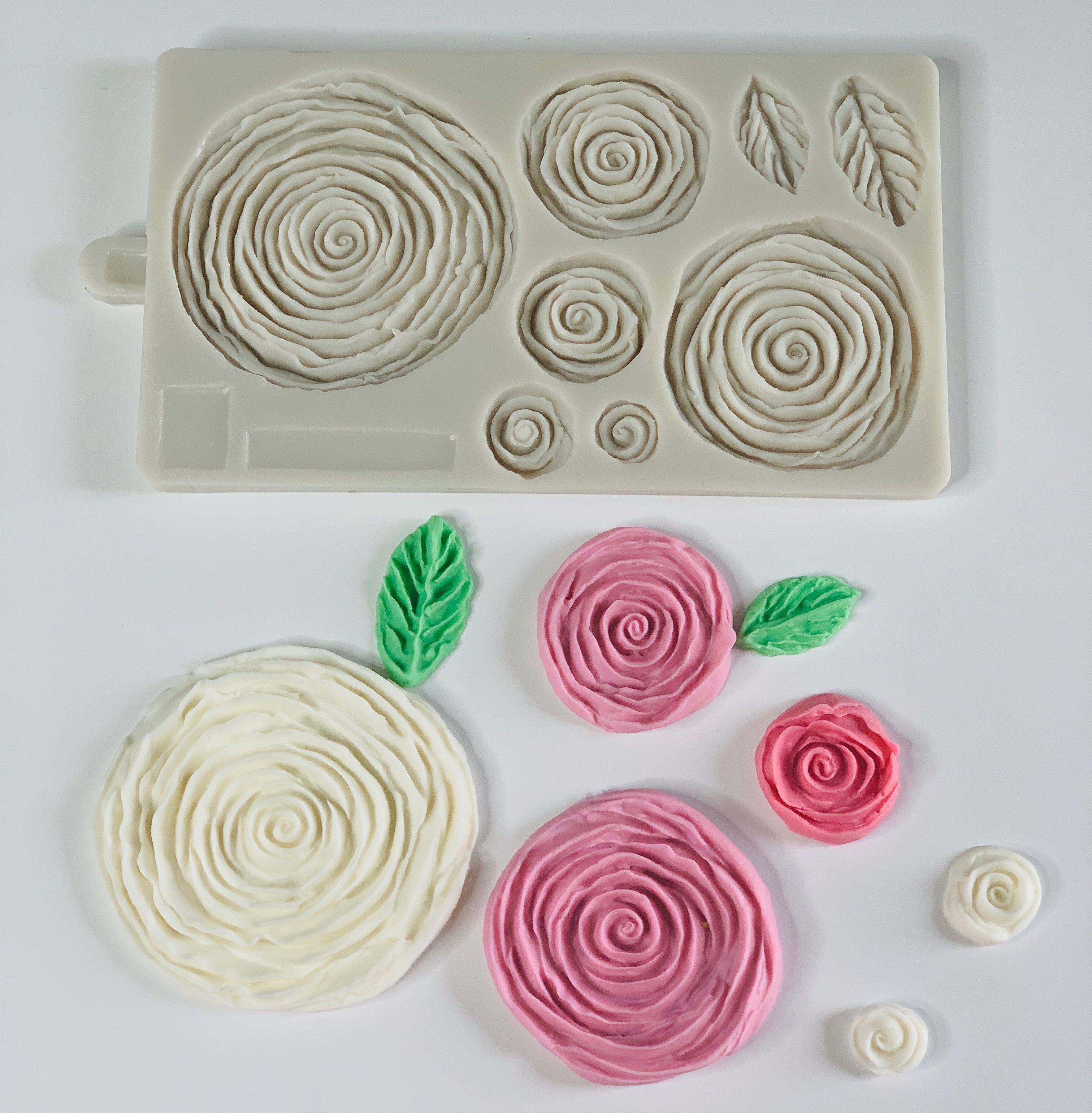 Big size 3D Rose Fondant Mold