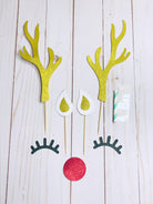 Reindeer cake topper set