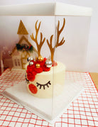 Reindeer cake topper set