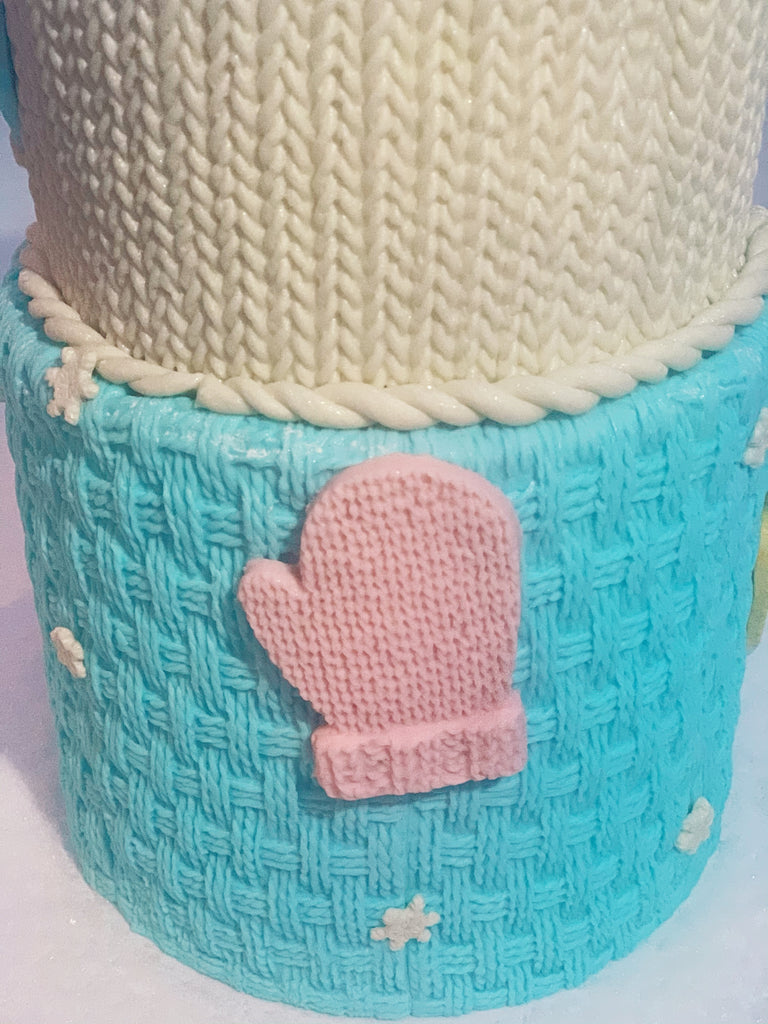 DIY Stitch Knit Yarn Pattern Silicone mold
