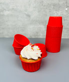 50 PCs Greaseproof Parchment Standard Size Cupcake Liners 