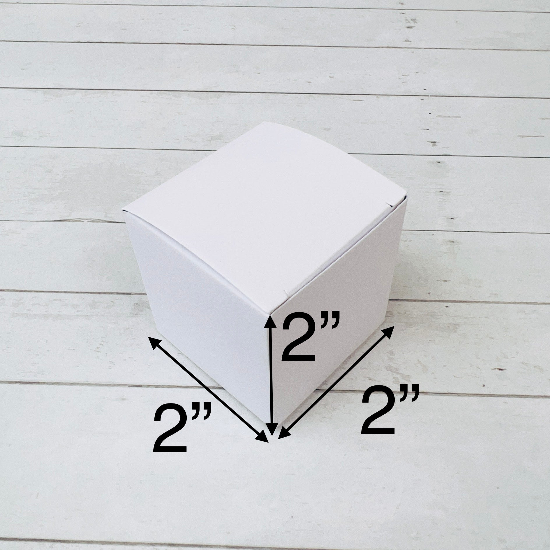 Small Square White Wedding Favor Boxes