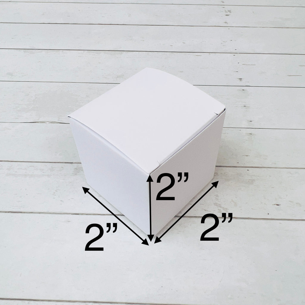 Small Square White Wedding Favor Boxes