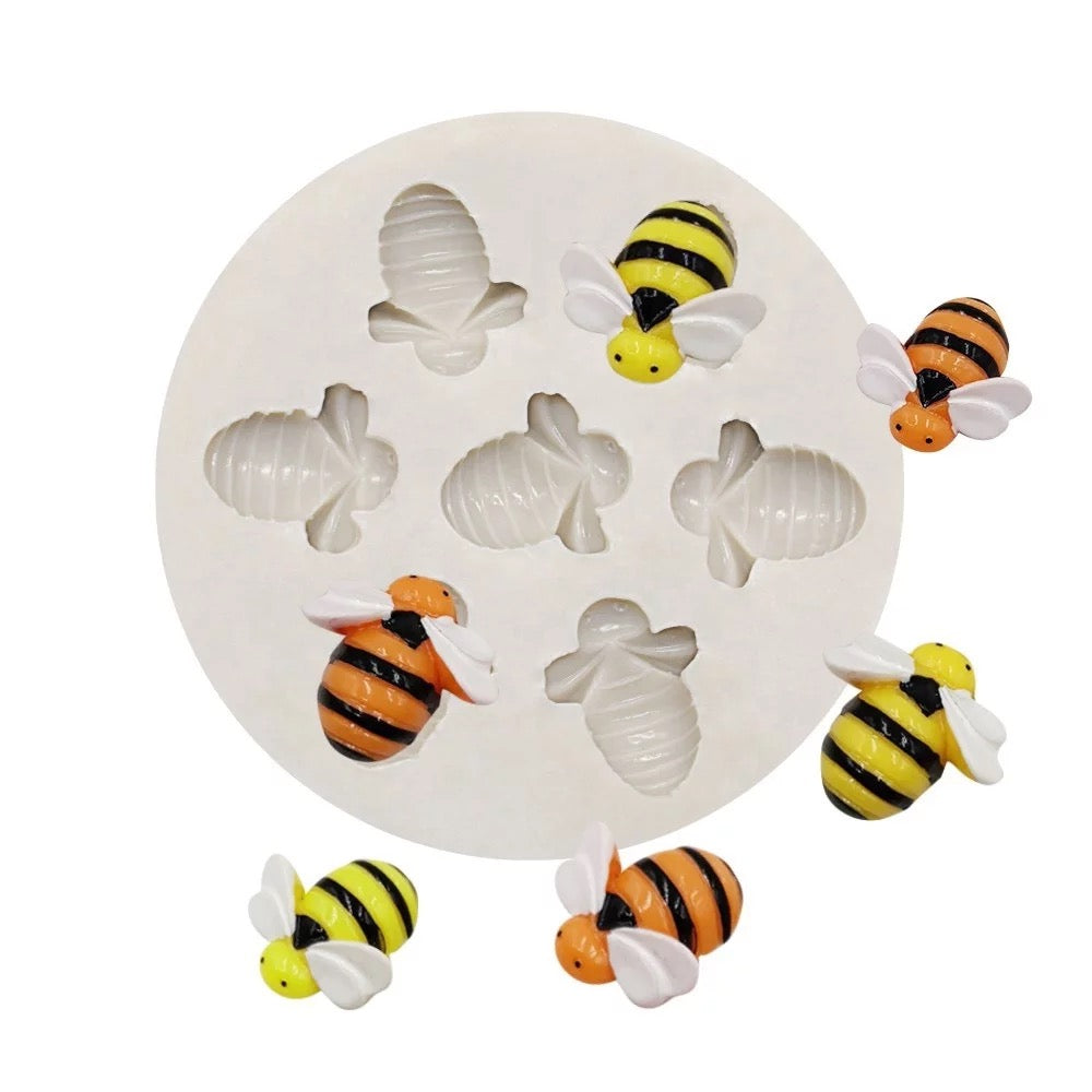 Bee and Honeycomb Silicone Molds Set