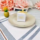 Small Square White Wedding Favor Boxes