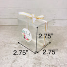 Small Square Clear Macaron Wedding Favor Boxes