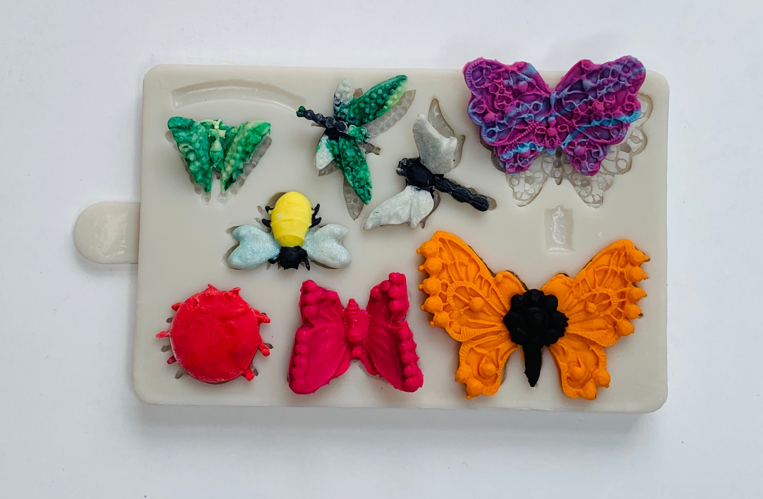 Butterfly Dragonfly Ladybug Bee Moth Food Grade Silicone Mold